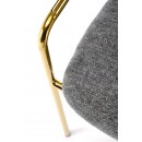 Стул HALMAR K537 серый/золотой